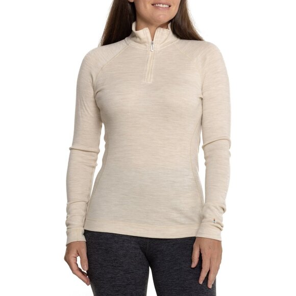 NWT Smartwool Women's Classic Thermal Merino Base Layer 1/4 Zip 1X - Picture 9 of 10